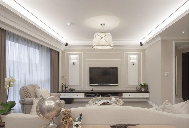 長沙家庭室內(nèi)裝修：客廳電視墻兩旁，擺點(diǎn)什么好呢?