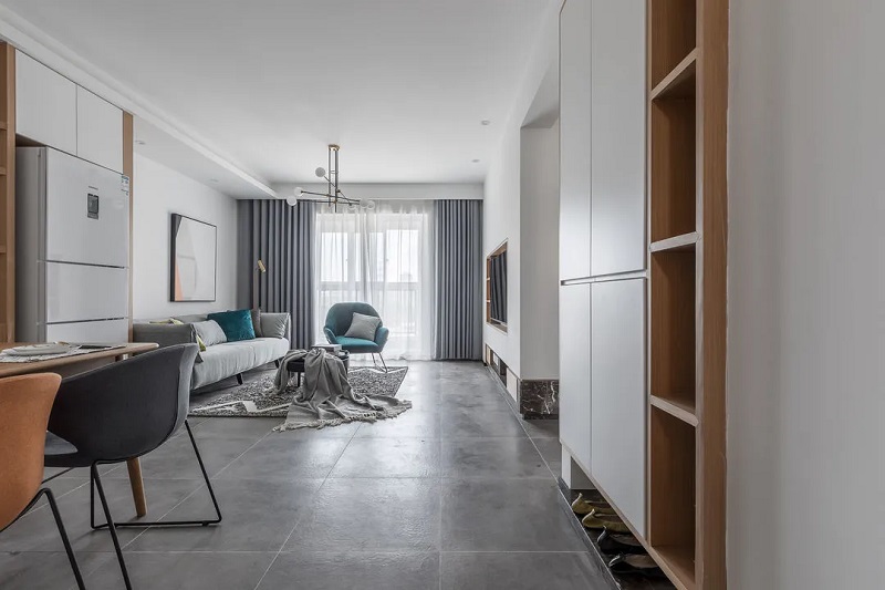 92平米現(xiàn)代簡(jiǎn)約設(shè)計(jì)，不做電視柜更簡(jiǎn)練舒適