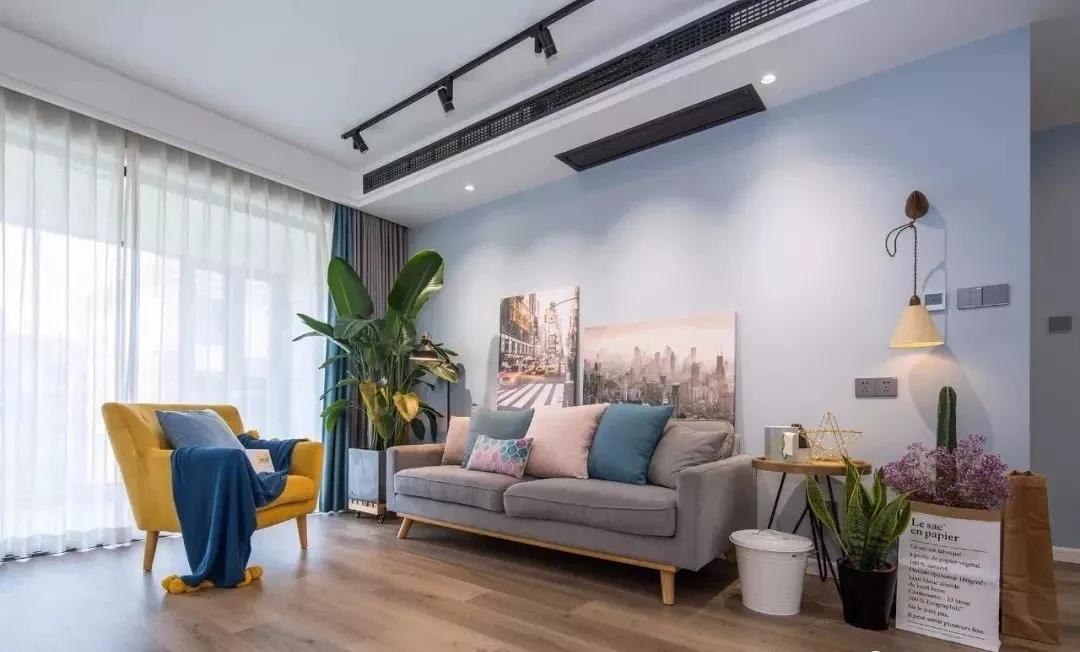 120㎡簡(jiǎn)約溫馨風(fēng)格新房裝修，陽臺(tái)落地窗效果