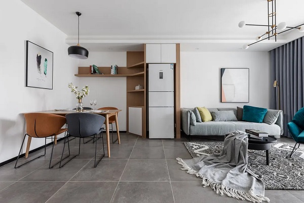 92平米現(xiàn)代簡約設計，不做電視柜更簡練舒適