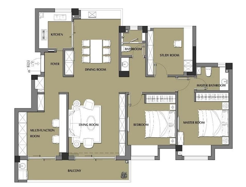 130㎡原木現(xiàn)代風(fēng)四室裝修，全屋原木風(fēng)裝飾住起來真舒服！