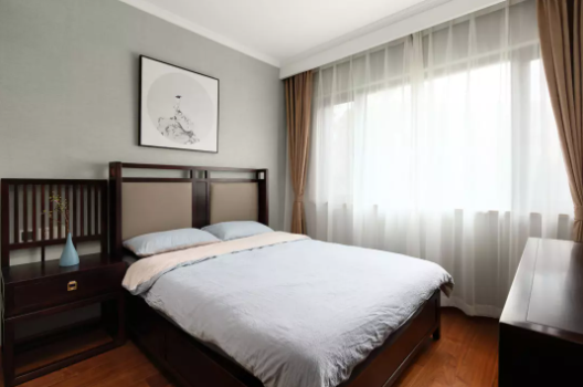 99㎡新中式風(fēng)格裝修效果圖，端莊典雅