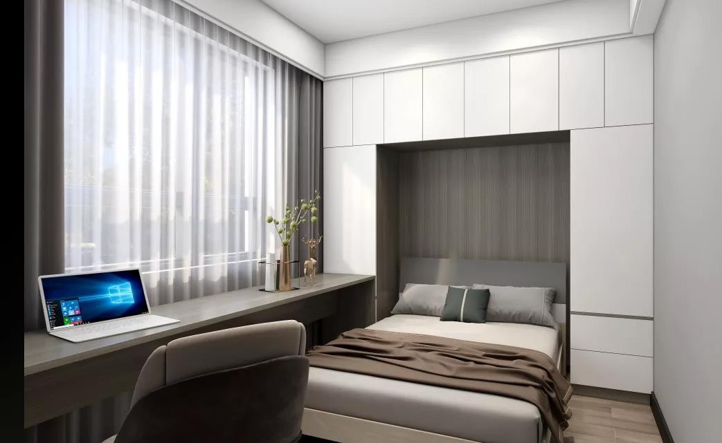 109平現(xiàn)代簡(jiǎn)約裝修，灰色格調(diào)彰顯大氣