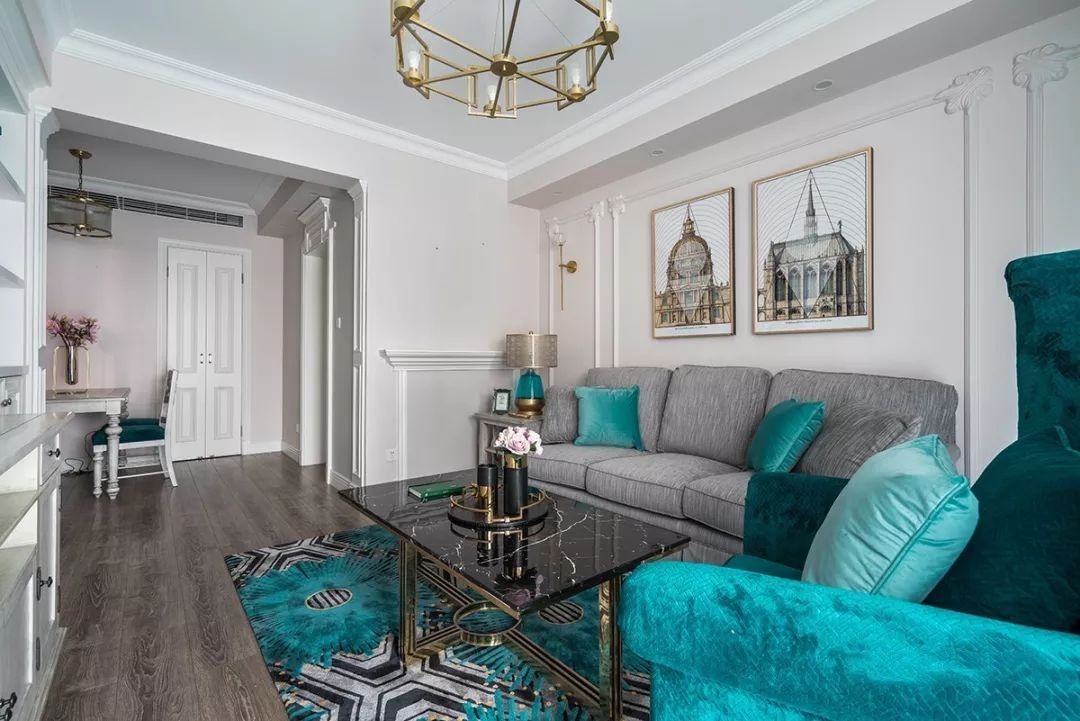 天城尚品-120㎡時(shí)尚輕奢美式風(fēng)，盡顯高貴典雅之氣！