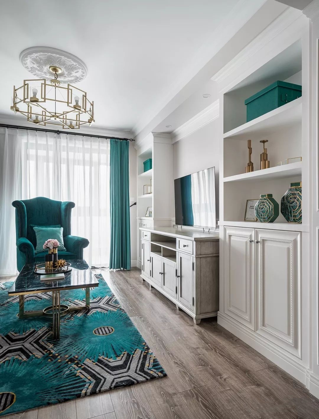 天城尚品-120㎡時(shí)尚輕奢美式風(fēng)，盡顯高貴典雅之氣！