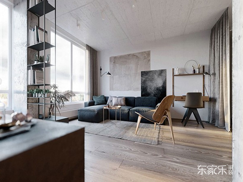 長沙三一街區(qū)112平米簡歐風(fēng)格裝修案例