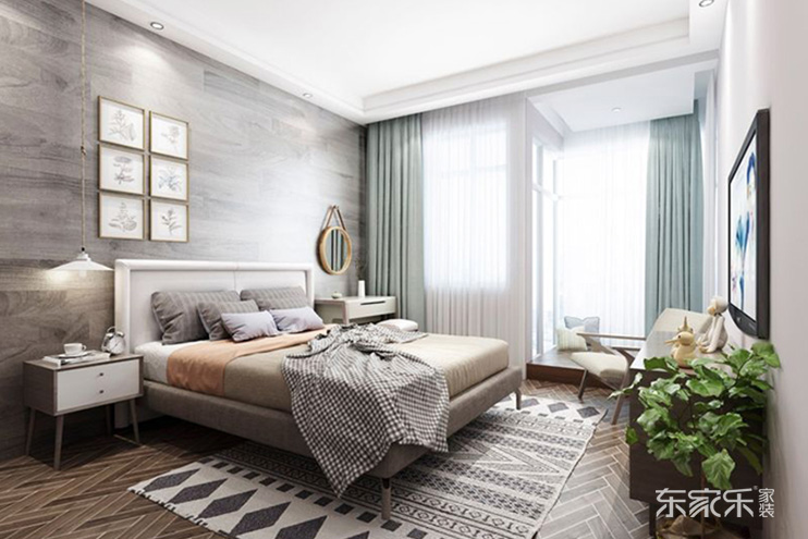 長沙恒大綠洲110平簡歐風(fēng)格裝修案例