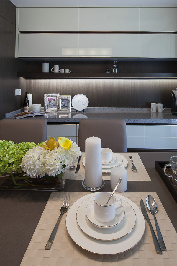 長沙綠地新都會(huì)123平米美式風(fēng)格裝修案例