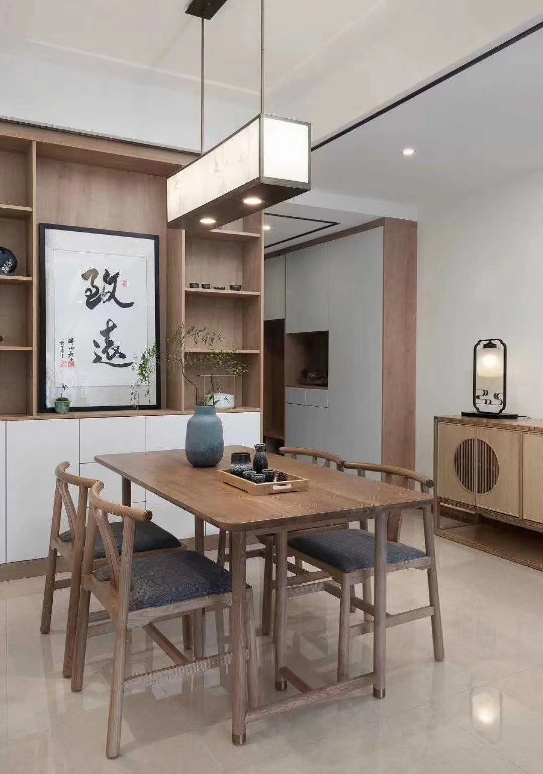 長(zhǎng)沙鴻運(yùn)佳苑134平米新中式三居室裝修