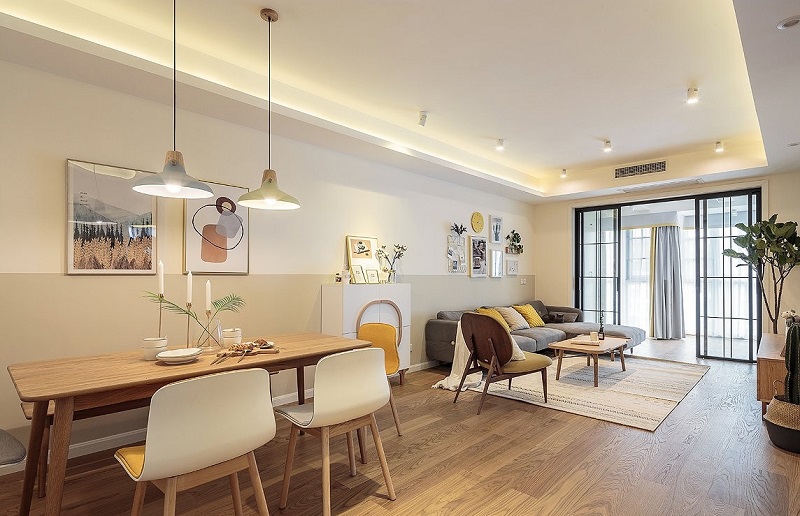 113㎡現(xiàn)代簡約風格裝修，美與實用兼具