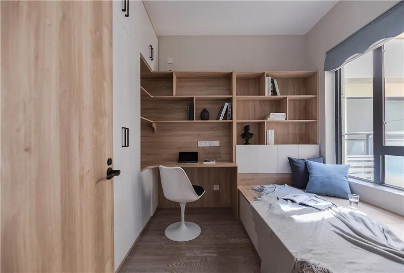 102平米三居室極簡(jiǎn)風(fēng)，巧用中性色打造舒適的居家環(huán)境