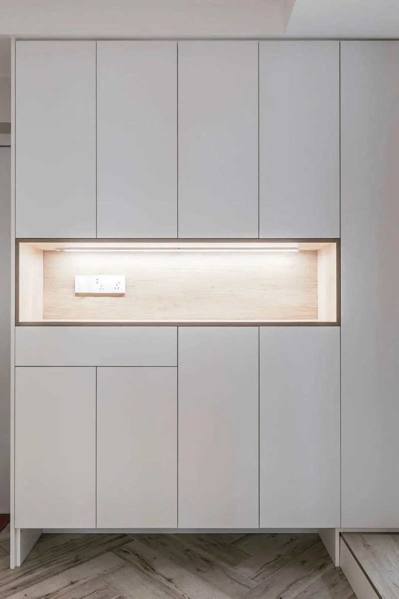 108平米現(xiàn)代簡約效果圖，不做電視墻裝修效果一樣好