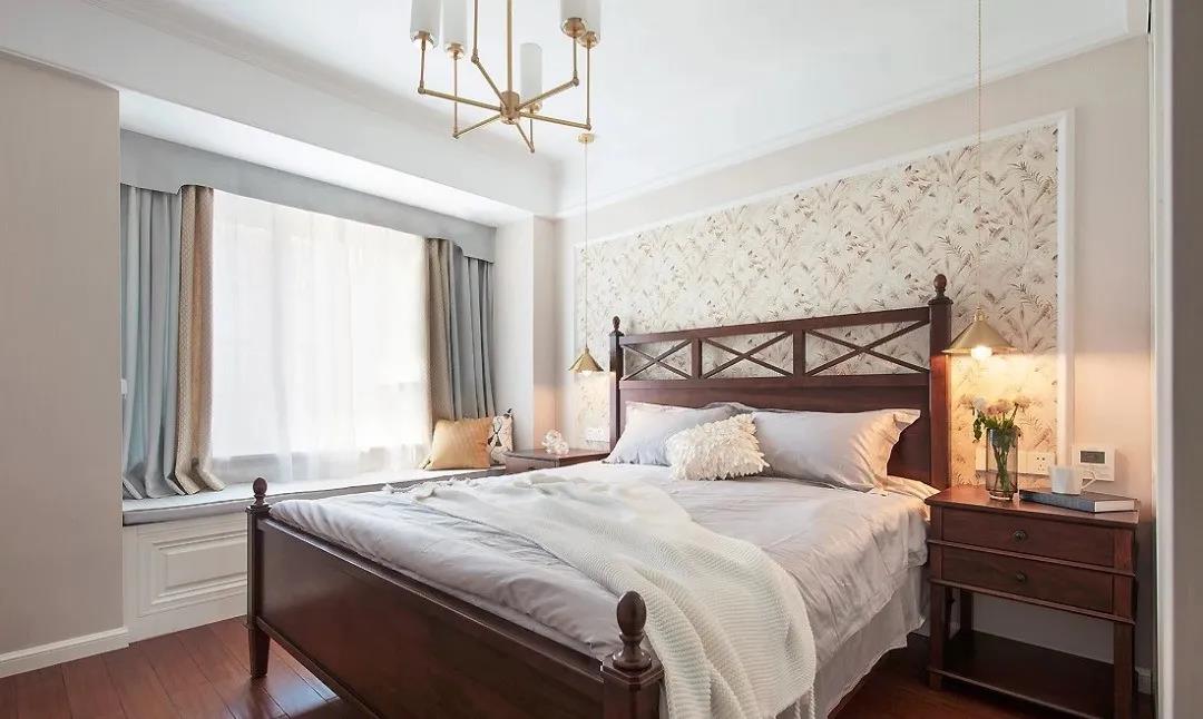 97㎡現(xiàn)代美式風(fēng)格新房裝修，背景墻復(fù)古細(xì)膩！