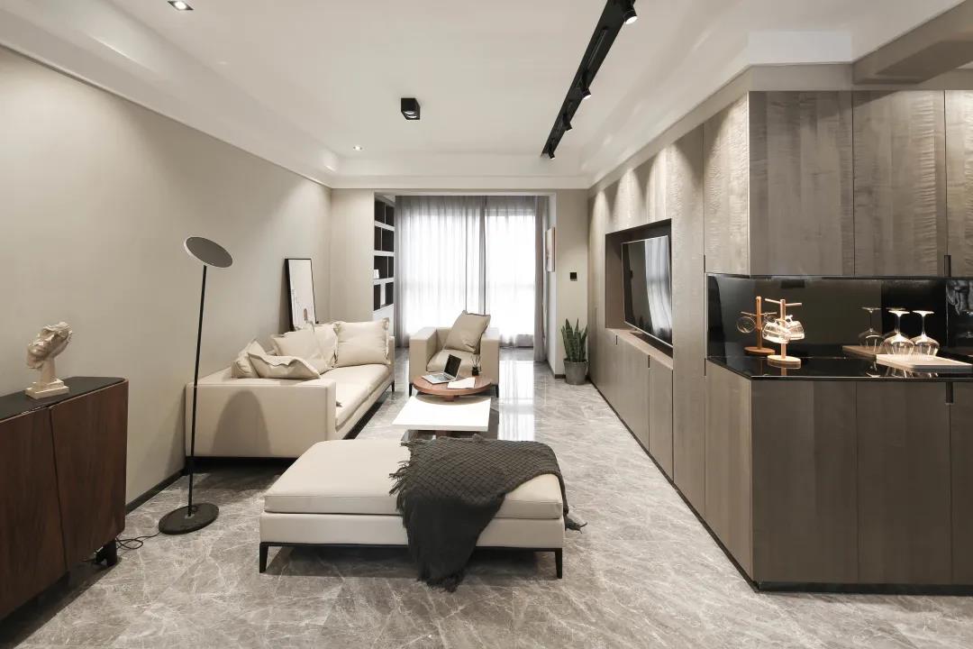 125㎡現(xiàn)代簡約風(fēng)格新房裝修，玄關(guān)柜+電視柜超大氣！