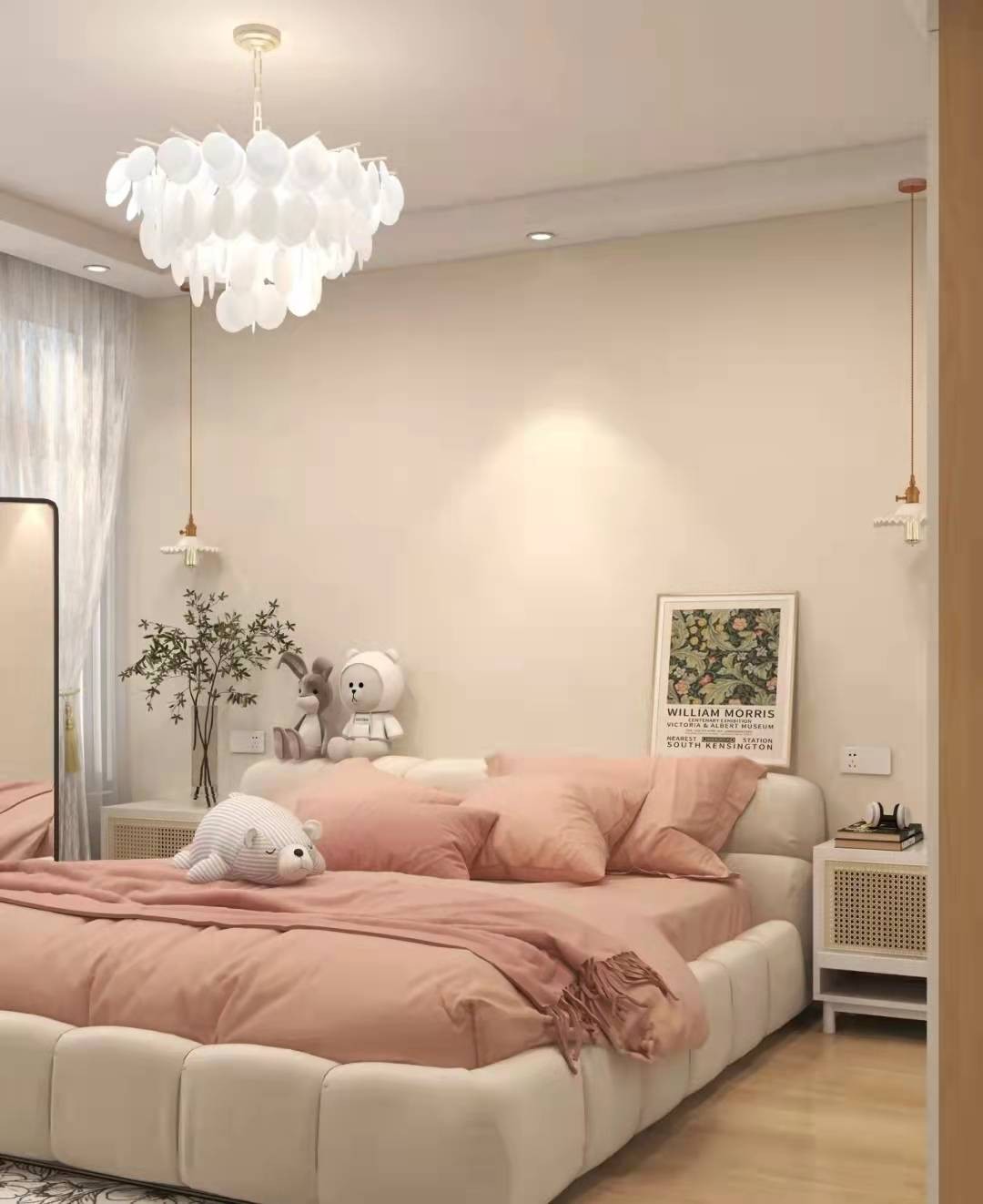 118現(xiàn)代三房裝修，現(xiàn)代原木風少女心滿滿