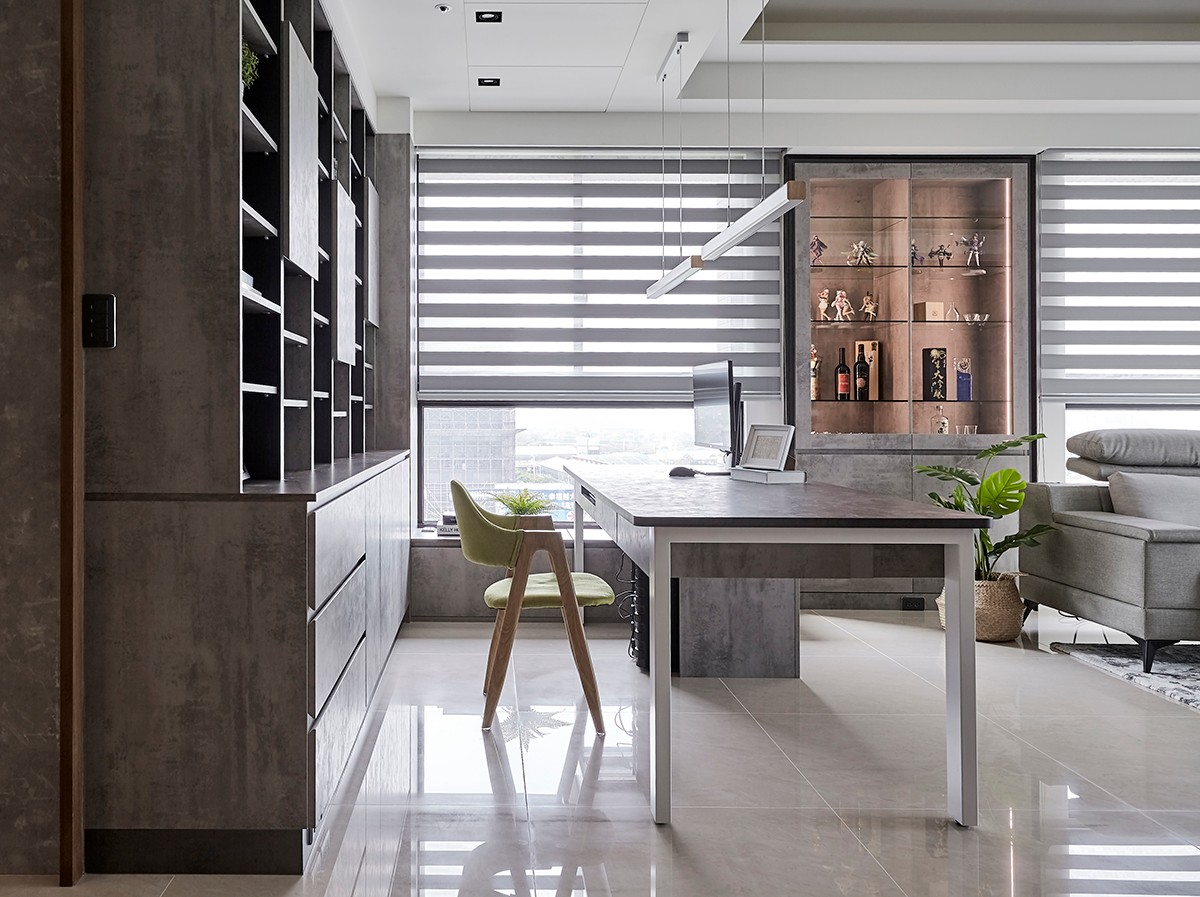 120平大三房輕奢風格裝修，色彩沉著內(nèi)斂