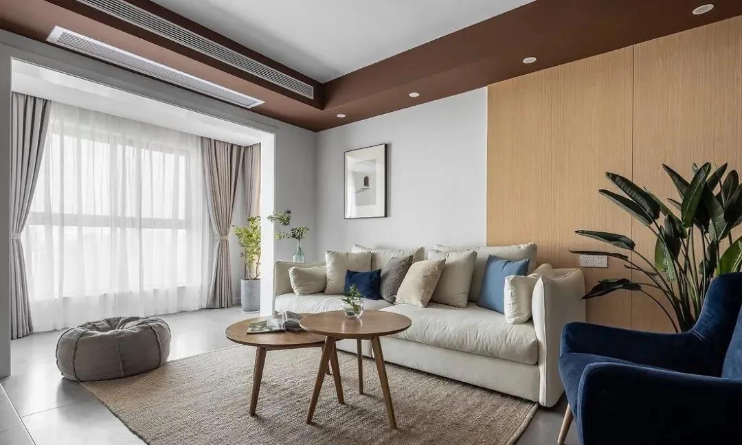 95m2簡約三居室，純白+原木，全屋溫潤舒適美極了！