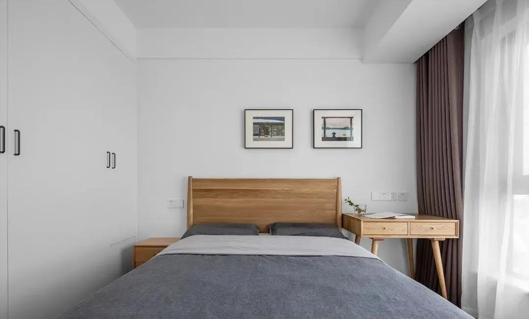 95m2簡約三居室，純白+原木，全屋溫潤舒適美極了！