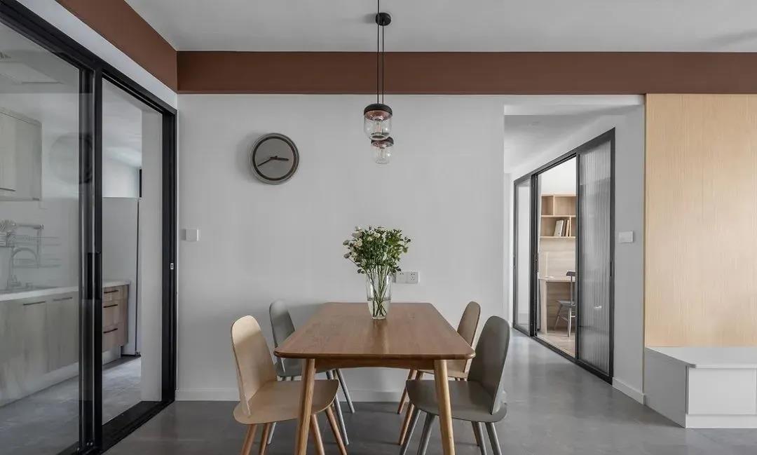 95m2簡約三居室，純白+原木，全屋溫潤舒適美極了！