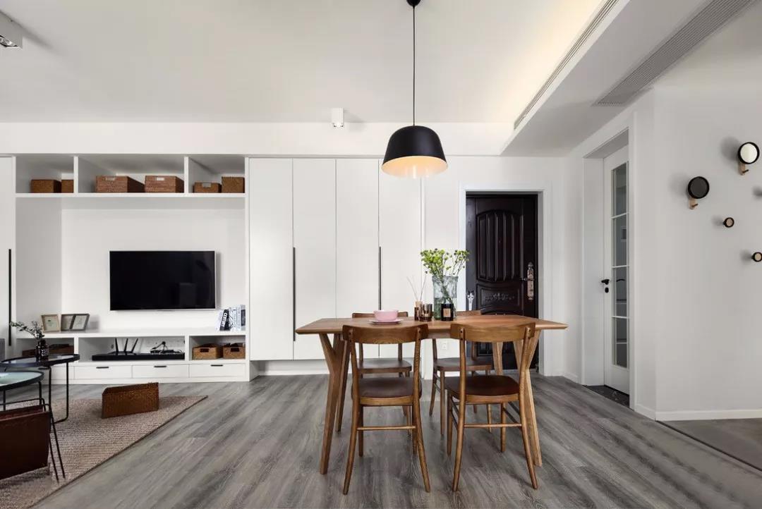 88㎡簡約北歐風(fēng)格新房裝修，小兩室裝修案例