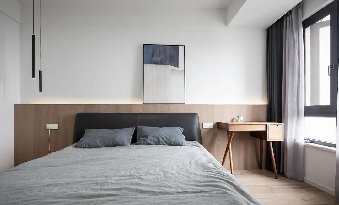 129㎡現(xiàn)代風(fēng)格裝修效果圖，窗簾代替陽臺門！